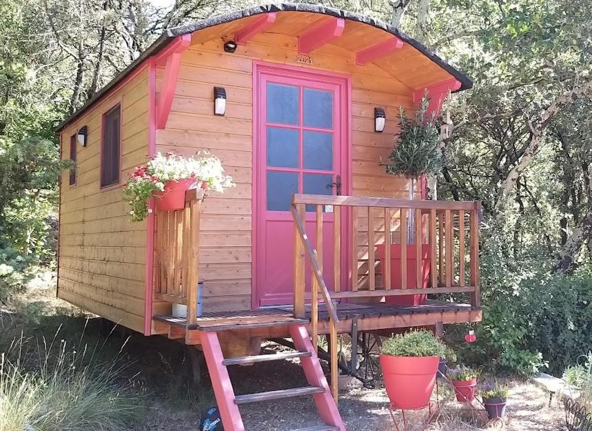 Roulotte Romantique Chauffee En Cevennes Monteils  Экстерьер фото